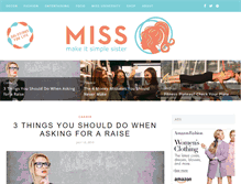 Tablet Screenshot of makeitsimplesister.com
